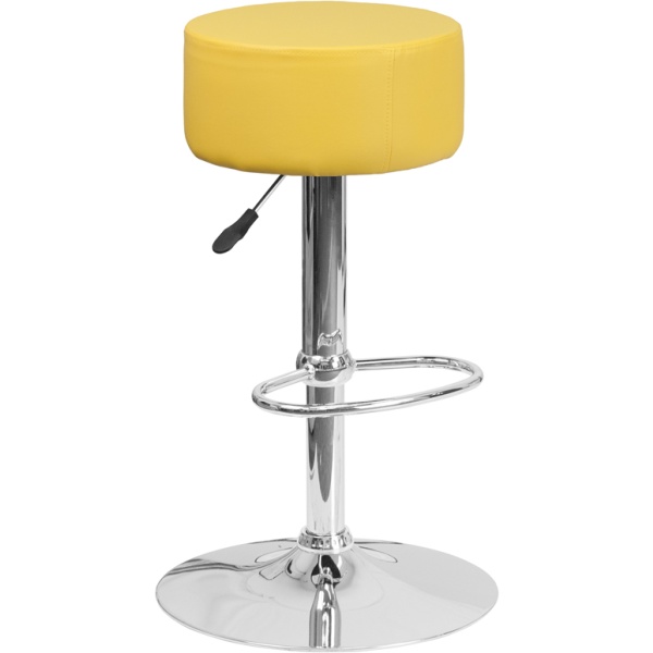 Contemporary-Yellow-Vinyl-Adjustable-Height-Barstool-with-Chrome-Base-by-Flash-Furniture