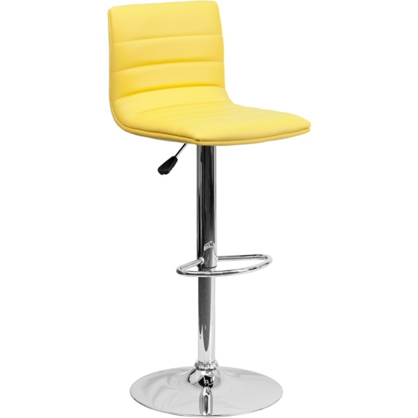 Contemporary-Yellow-Vinyl-Adjustable-Height-Barstool-with-Chrome-Base-by-Flash-Furniture