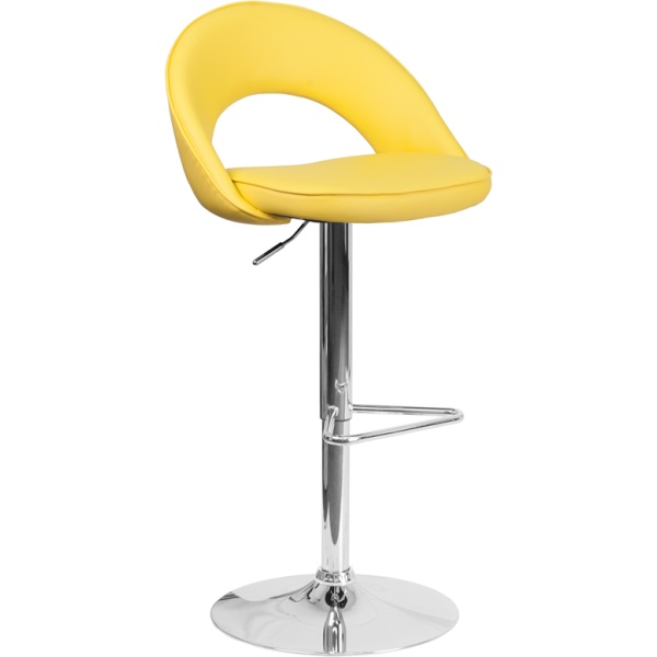 Contemporary-Yellow-Vinyl-Rounded-Back-Adjustable-Height-Barstool-with-Chrome-Base-by-Flash-Furniture