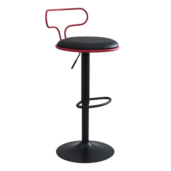 Contour-Bar-Stool-in-Red-Black-by-LumiSource