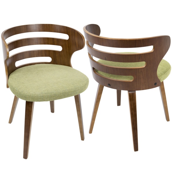 Cosi-Mid-Century-Modern-DiningAccent-Chair-in-Walnut-and-Green-Fabric-by-LumiSource