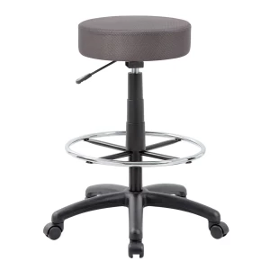 DOT Drafting Stool with Charcoal Grey Mesh Upholstery by Boss Office Products