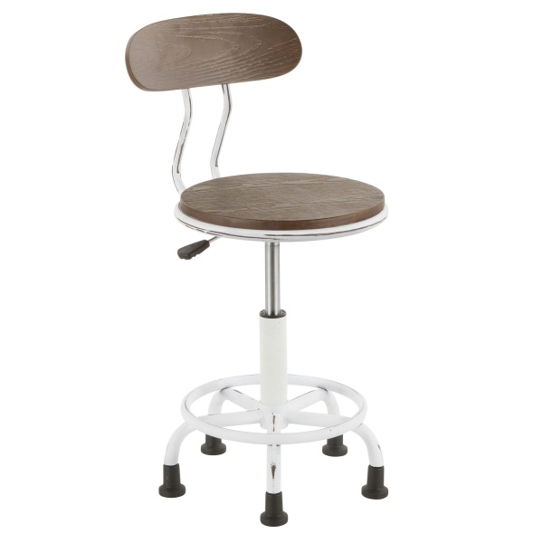 Dakota-Industrial-Task-Chair-in-Vintage-White-Metal-and-Espresso-Wood-by-LumiSource