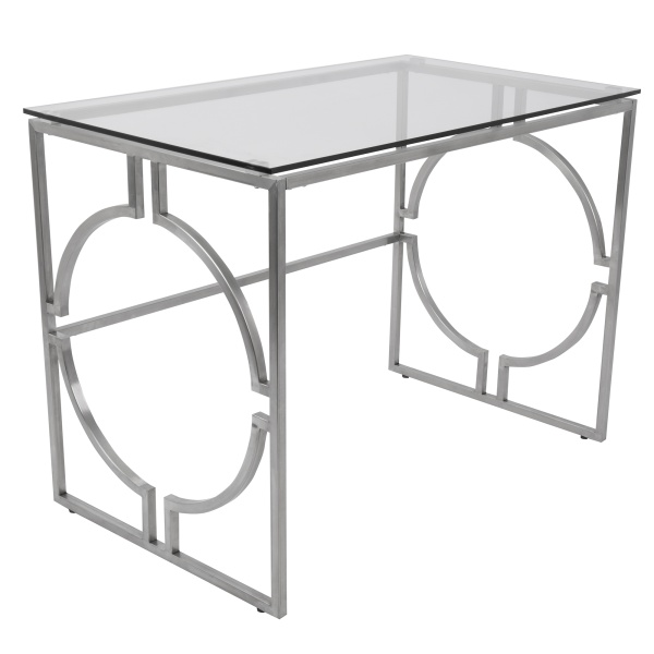 Dynasty-Contemporary-Desk-in-Stainless-Steel-with-Clear-Glass-by-Lumisource
