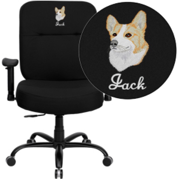 Embroidered-HERCULES-Series-Big-Tall-400-lb.-Rated-Black-Fabric-Executive-Swivel-Chair-with-Adjustable-Arms-by-Flash-Furniture