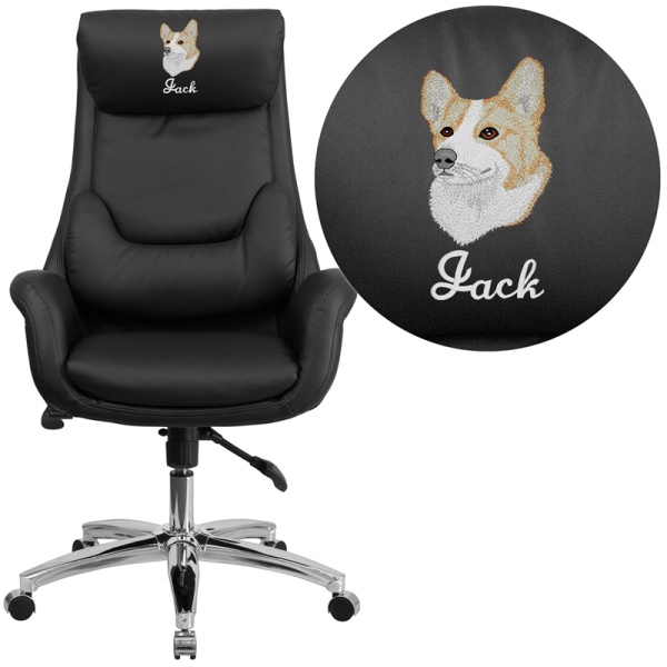 Embroidered-High-Back-Black-Leather-Executive-Swivel-Chair-with-Lumbar-Pillow-and-Arms-by-Flash-Furniture