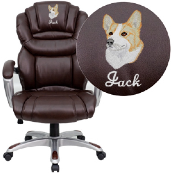 Embroidered-High-Back-Brown-Leather-Executive-Swivel-Chair-with-Arms-by-Flash-Furniture