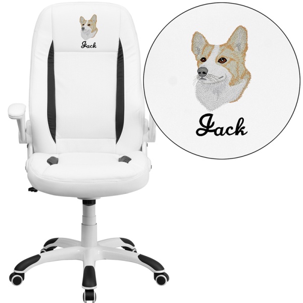 Embroidered-High-Back-White-Leather-Executive-Swivel-Chair-with-Flip-Up-Arms-by-Flash-Furniture