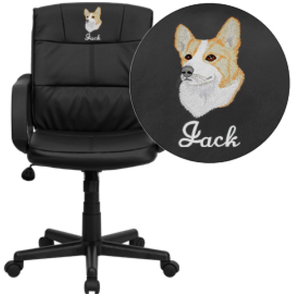 Embroidered-Mid-Back-Black-Leather-Swivel-Task-Chair-with-Arms-by-Flash-Furniture