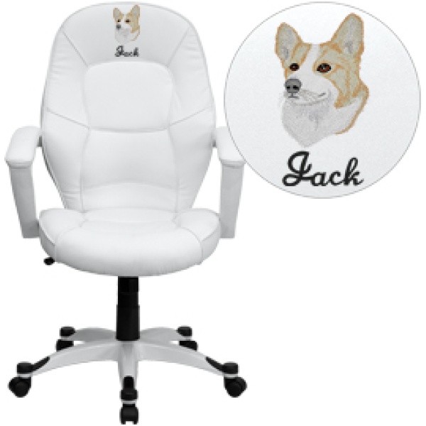 Embroidered-Mid-Back-White-Leather-Executive-Swivel-Chair-with-Arms-by-Flash-Furniture