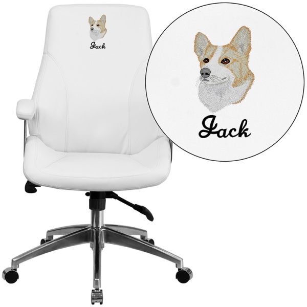 Embroidered-Mid-Back-White-Leather-Executive-Swivel-Chair-with-Arms-by-Flash-Furniture