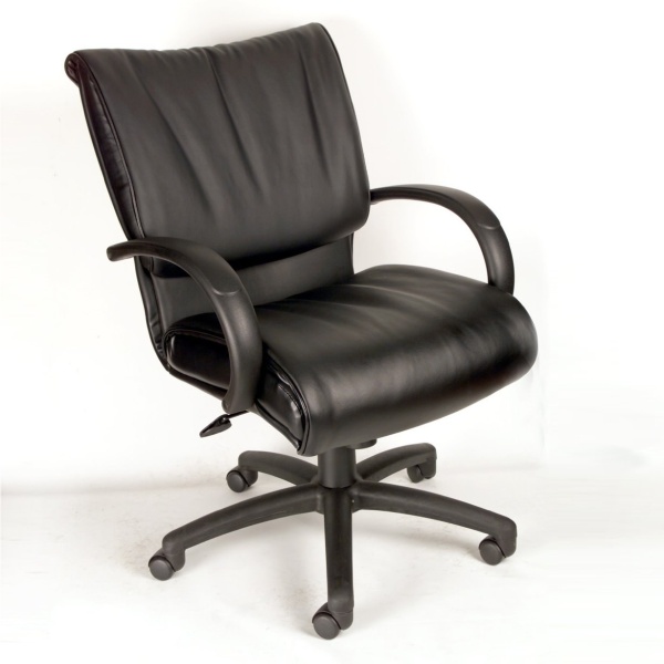 Executive-Office-Chair-with-Black-Finish-Without-Knee-Tilt-by-Boss-Office-Products