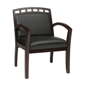 Faux-Leather-Mahoagny-Finish-Leg-Chair-by-Work-Smart-Office-Star
