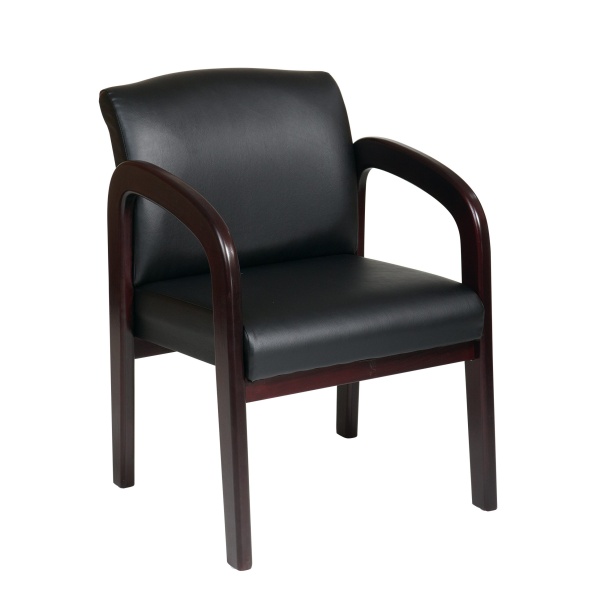 Faux-Leather-Mahogany-Finish-Wood-Visitor-Chair-by-Work-Smart-Office-Star