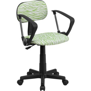 Green-and-White-Zebra-Print-Swivel-Task-Chair-with-Arms-by-Flash-Furniture