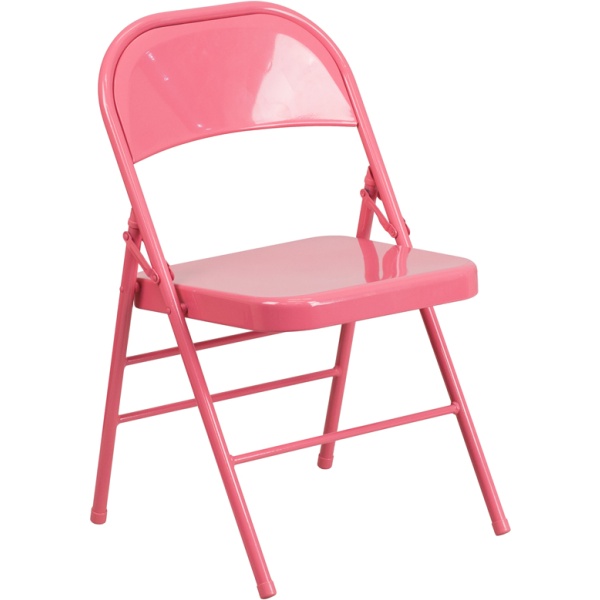 HERCULES-COLORBURST-Series-Bubblegum-Pink-Triple-Braced-Double-Hinged-Metal-Folding-Chair-by-Flash-Furniture