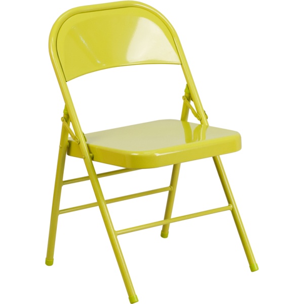 HERCULES-COLORBURST-Series-Twisted-Citron-Triple-Braced-Double-Hinged-Metal-Folding-Chair-by-Flash-Furniture