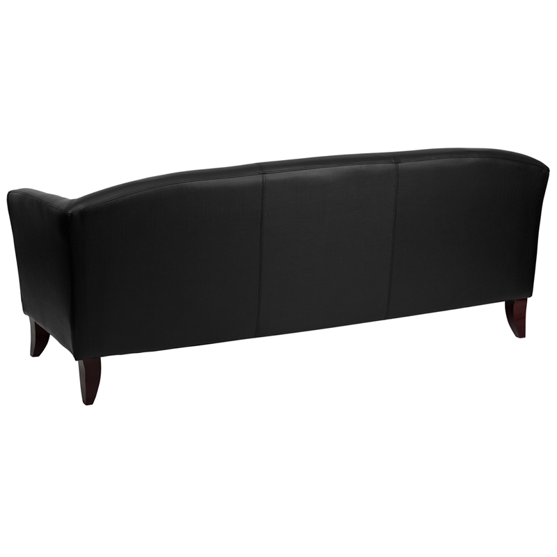 HERCULES Imperial Series Black Leather Sofa - by Flash Furniture - Image 2