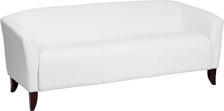 HERCULES Imperial Series White Leather Sofa - by Flash Furniture