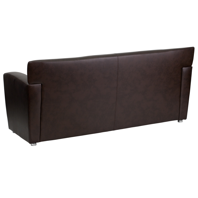 HERCULES Majesty Series Brown Leather Sofa - by Flash Furniture - Image 2