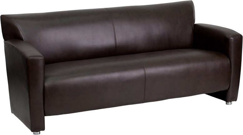 HERCULES Majesty Series Brown Leather Sofa - by Flash Furniture