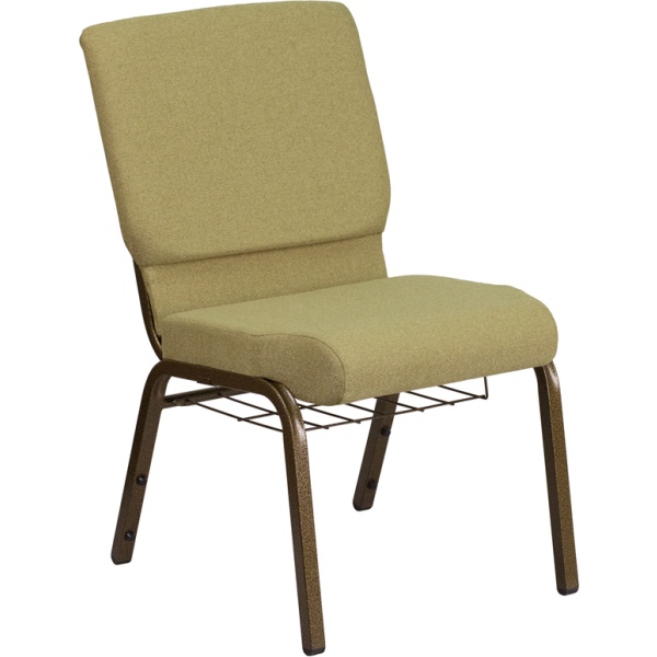 HERCULES-Series-18.5W-Church-Chair-in-Moss-Green-Fabric-with-Cup-Book-Rack-Gold-Vein-Frame-by-Flash-Furniture