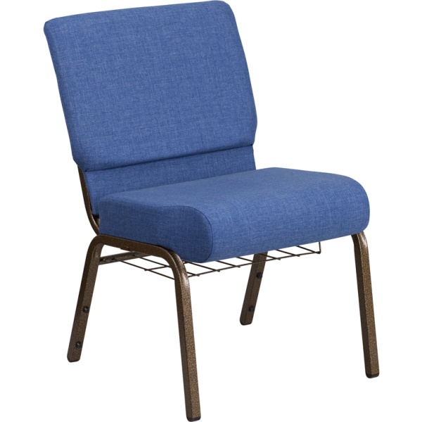 HERCULES-Series-21W-Church-Chair-in-Blue-Fabric-with-Cup-Book-Rack-Gold-Vein-Frame-by-Flash-Furniture