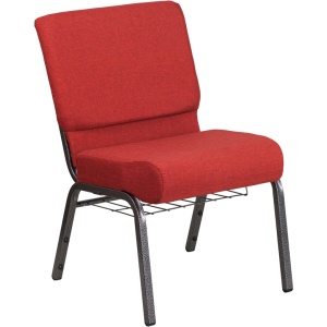 HERCULES-Series-21W-Church-Chair-in-Crimson-Fabric-with-Cup-Book-Rack-Silver-Vein-Frame-by-Flash-Furniture