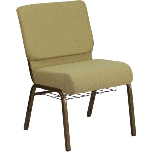 HERCULES-Series-21W-Church-Chair-in-Moss-Green-Fabric-with-Cup-Book-Rack-Gold-Vein-Frame-by-Flash-Furniture