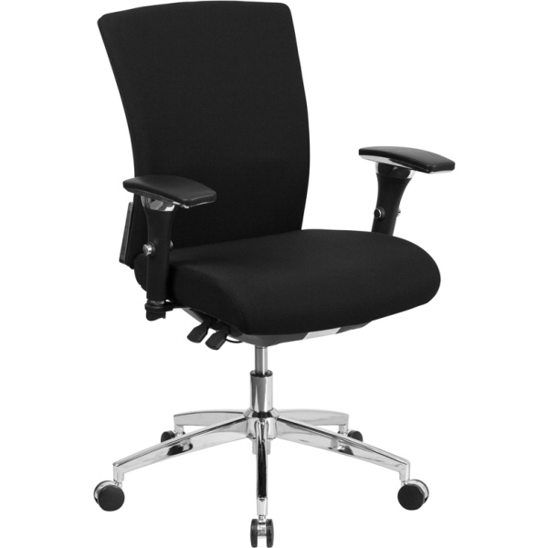 HERCULES-Series-247-Intensive-Use-300-lb.-Rated-Black-Fabric-Multifunction-Executive-Swivel-Chair-with-Seat-Slider-by-Flash-Furniture
