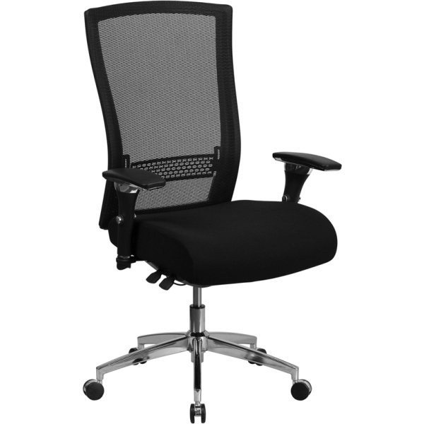 HERCULES-Series-247-Intensive-Use-300-lb.-Rated-Black-Mesh-Multifunction-Executive-Swivel-Chair-with-Seat-Slider-by-Flash-Furniture