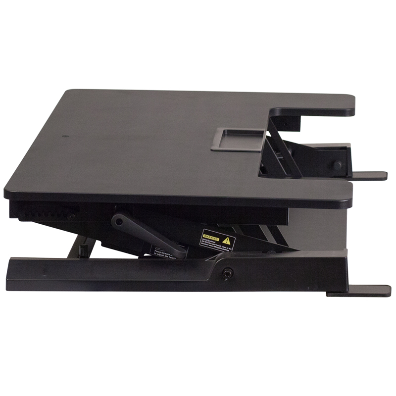 HERCULES Series 36.25''W Black Sit / Stand Height Adjustable Desk with Height Lock Feature and Keyboard Tray - by Flash Furniture - Image 2