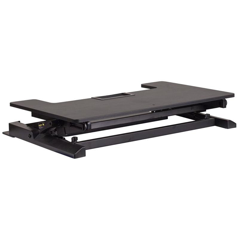 HERCULES Series 36.25''W Black Sit / Stand Height Adjustable Desk with Height Lock Feature and Keyboard Tray - by Flash Furniture - Image 3
