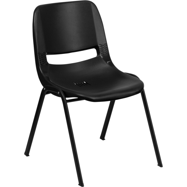 HERCULES-Series-440-lb.-Capacity-Black-Ergonomic-Shell-Stack-Chair-with-Black-Frame-and-12-Seat-Height-by-Flash-Furniture