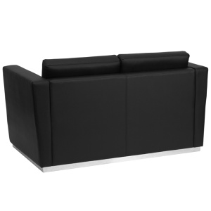 HERCULES-Trinity-Series-Contemporary-Black-Leather-Loveseat-with-Stainless-Steel-Base-by-Flash-Furniture-2