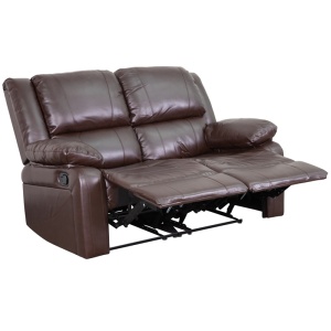 Harmony-Series-Brown-Leather-Loveseat-with-Two-Built-In-Recliners-by-Flash-Furniture-1