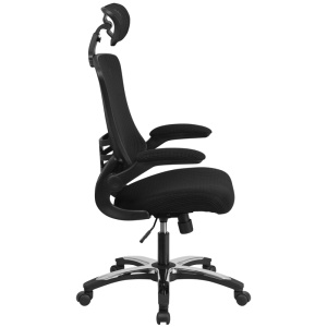 High-Back-Black-Mesh-Executive-Swivel-Chair-with-Chrome-Plated-Nylon-Base-and-Flip-Up-Arms-by-Flash-Furniture-1