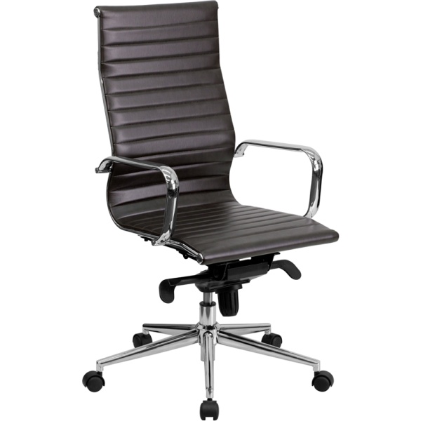 High-Back-Brown-Ribbed-Leather-Executive-Swivel-Chair-with-Knee-Tilt-Control-and-Arms-by-Flash-Furniture