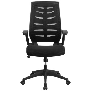 High-Back-Designer-Black-Mesh-Executive-Swivel-Chair-with-Height-Adjustable-Flip-Up-Arms-by-Flash-Furniture-3