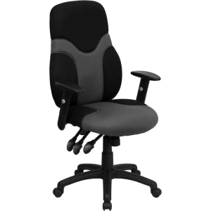 High-Back-Ergonomic-Black-and-Gray-Mesh-Swivel-Task-Chair-with-Adjustable-Arms-by-Flash-Furniture-1