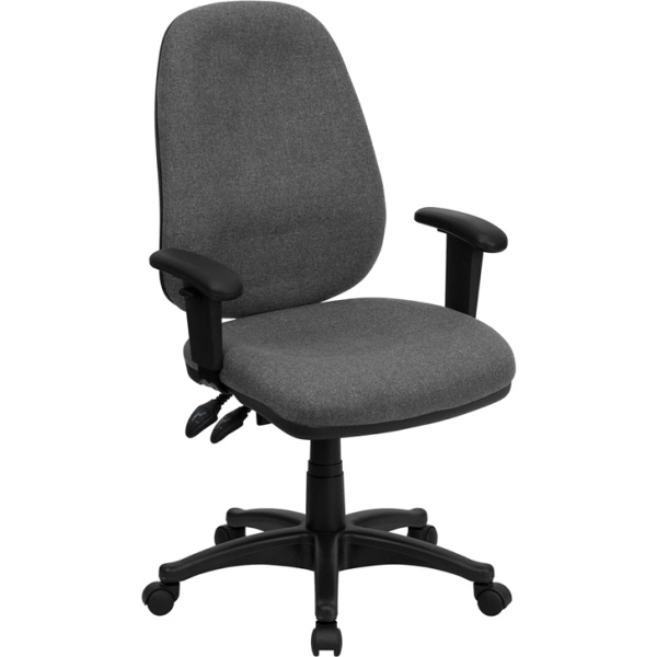 High-Back-Gray-Fabric-Executive-Swivel-Chair-with-Adjustable-Arms-by-Flash-Furniture