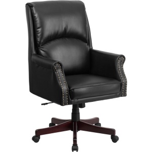 High-Back-Pillow-Back-Black-Leather-Executive-Swivel-Chair-with-Arms-by-Flash-Furniture