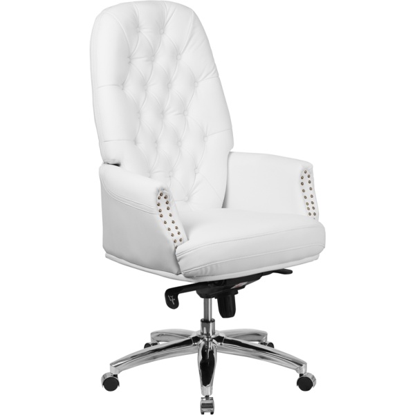 High-Back-Traditional-Tufted-White-Leather-Multifunction-Executive-Swivel-Chair-with-Arms-by-Flash-Furniture