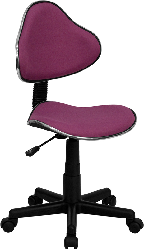 Lavender Fabric Ergonomic Swivel Task Chair - by Flash Furniture