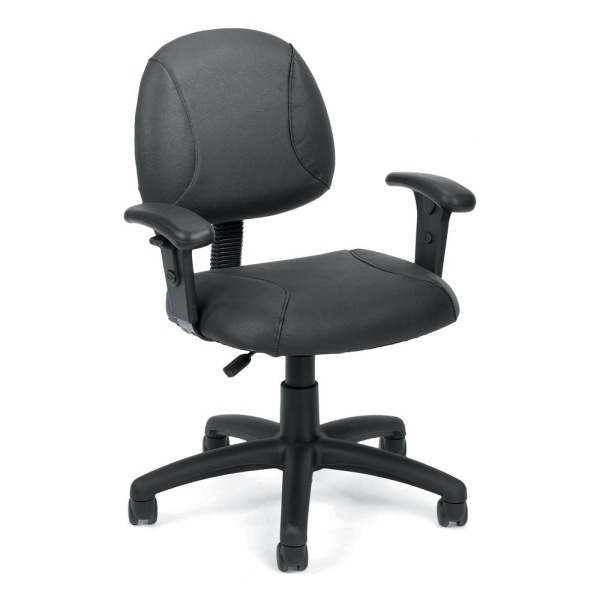 LeatherPlus-Posture-Office-Chair-with-Adjustable-Arms-by-Boss-Office-Products