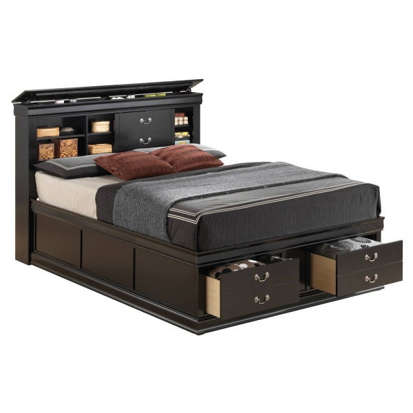 Coaster Furniture Louis Philippe Black Rectangular 2-drawer Nightstand - On  Sale - Bed Bath & Beyond - 12206043