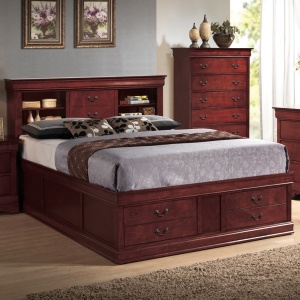 Louis-Philippe-Storage-Bed-Queen-with-Cherry-Finish-by-Coaster-Fine-Furniture