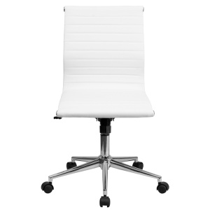 Mid-Back-Armless-White-Ribbed-Leather-Swivel-Conference-Chair-by-Flash-Furniture-3