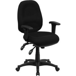 Mid-Back-Black-Fabric-Multifunction-Executive-Swivel-Chair-with-Adjustable-Arms-by-Flash-Furniture-1