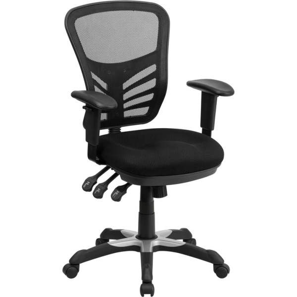Mid-Back-Black-Mesh-Multifunction-Executive-Swivel-Chair-with-Adjustable-Arms-by-Flash-Furniture